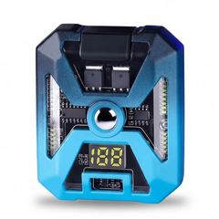 Bật lửa sạc điện 2 tia lửa chéo kèm đèn LED đa năng BLD02
