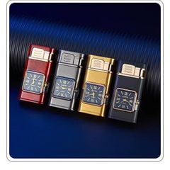 Bật lửa kèm đồng hồ 2 chế độ lửa thời trang HF631