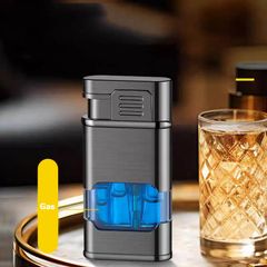 Bật lửa kèm đồng hồ 2 chế độ lửa thời trang HF631