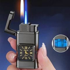 Bật lửa kèm đồng hồ 2 chế độ lửa thời trang HF631