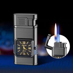 Bật lửa kèm đồng hồ 2 chế độ lửa thời trang HF631