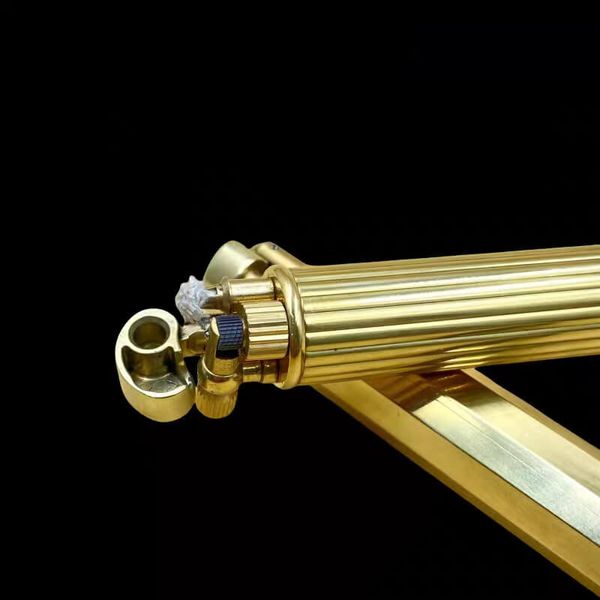 Bật lửa thủ công Đồng nguyên khối độc lạ cán dài TC31