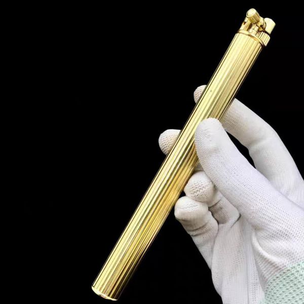 Bật lửa thủ công Đồng nguyên khối độc lạ cán dài TC31