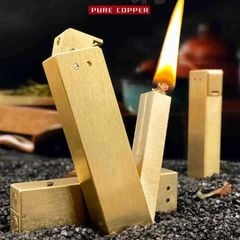 Bật lửa xăng đá đồng thủ công TC34