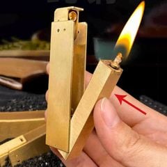 Bật lửa xăng đá đồng thủ công TC34