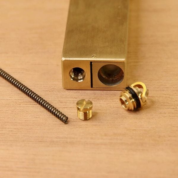 Bật lửa xăng đá đồng thủ công TC34