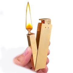 Bật lửa xăng đá đồng thủ công TC34