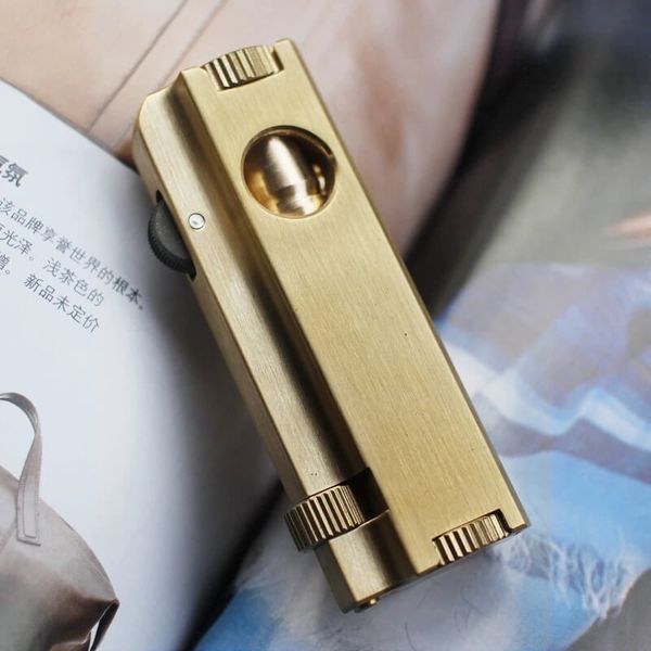 Bật lửa thủ công Đồng nguyên khối độc lạ TC27