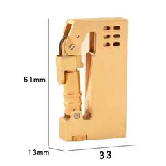 Bật lửa thủ công Đồng nguyên khối độc lạ TC21