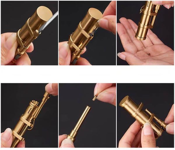 Bật lửa xăng đá thủ công TC16