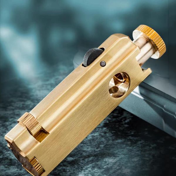 Bật lửa thủ công Đồng nguyên khối độc lạ TC27