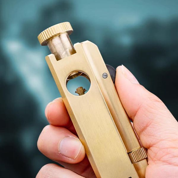 Bật lửa thủ công Đồng nguyên khối độc lạ TC27