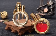 Bật lửa thủ công Đồng nguyên khối bình xăng trong suốt TC09