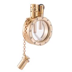 Bật lửa thủ công Đồng nguyên khối bình xăng trong suốt TC09