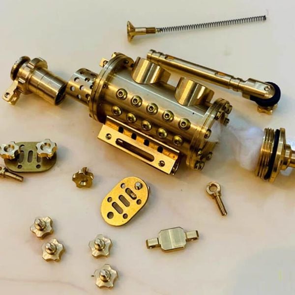 Bật lửa thủ công Đồng nguyên khối độc lạ TC30