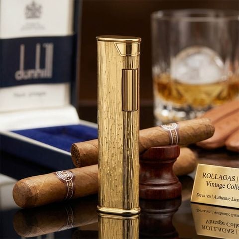 Dunhill mini bọc vàng vân sống DHI36