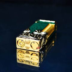 Bật Lửa Dunhill Hồng Kông Sơn Mài Bọc Viền Khắc Hoa Văn DHL05