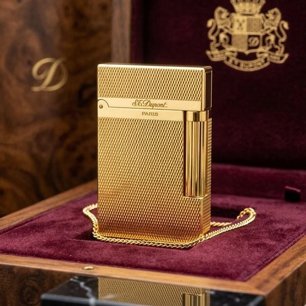 S.T. Dupont Ligne 2 (2 Lỗ Cao) - Họa Tiết Vân Kim Cương Nhỏ Micro Diamond Head - Tiếng Chuông Vang DPH39