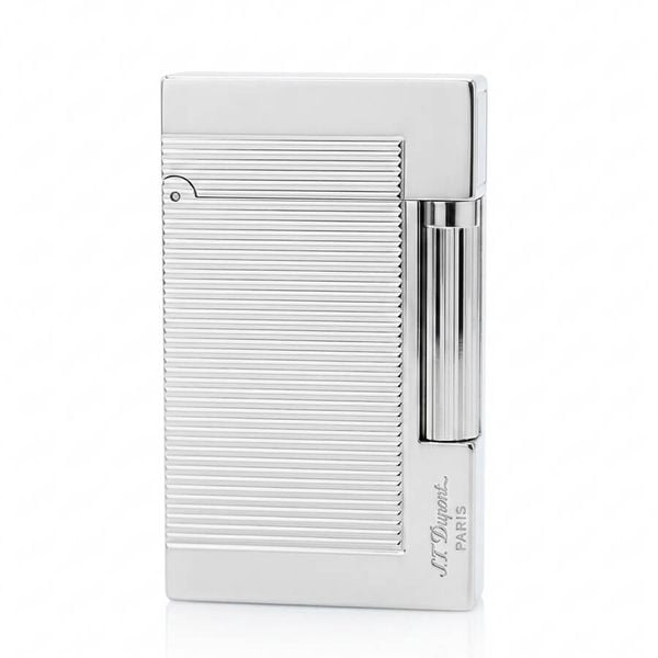 Bật lửa ST Dupont viền vàng vân kẻ ngang D219