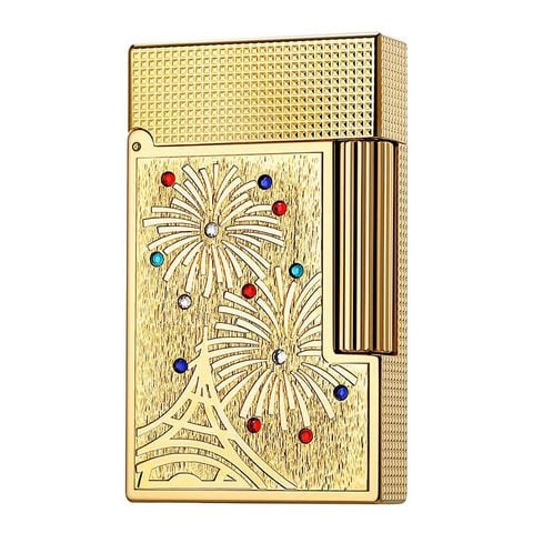 Dupont Hồng Kông Đính Đá Quý Chủ Đề Pháo Hoa Tại Tháp Eiffel Và Khải Hoàn Môn Paris D207