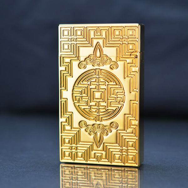 Dupont Hồng Kông Khắc Hoa Văn Chữ Triện Phúc Lộc D23