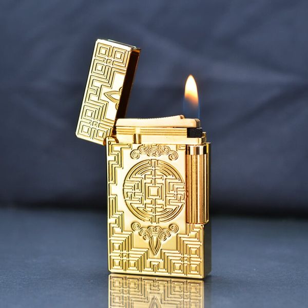 Dupont Hồng Kông Khắc Hoa Văn Chữ Triện Phúc Lộc D23