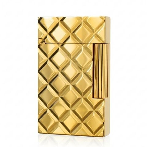 Bật lửa ST Dupont Hồng Kông Vân 3D Kim Cương Vuông Chéo D71