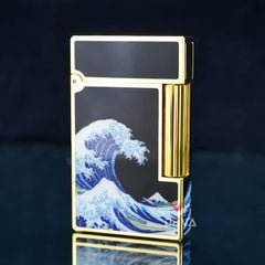 Dupont Hồng Kông Sơn Mài Chủ Đề Bức Tranh Sóng Lừng Ở Kanagawa D213