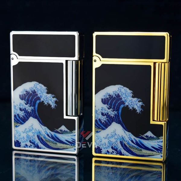 Dupont Hồng Kông Sơn Mài Chủ Đề Bức Tranh Sóng Lừng Ở Kanagawa D213