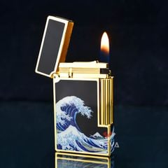 Dupont Hồng Kông Sơn Mài Chủ Đề Bức Tranh Sóng Lừng Ở Kanagawa D213