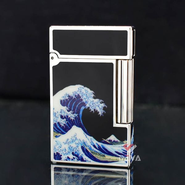 Dupont Hồng Kông Sơn Mài Chủ Đề Bức Tranh Sóng Lừng Ở Kanagawa D213