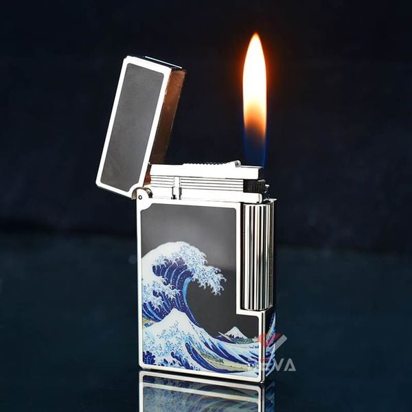 Dupont Hồng Kông Sơn Mài Chủ Đề Bức Tranh Sóng Lừng Ở Kanagawa D213