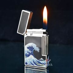 Dupont Hồng Kông Sơn Mài Chủ Đề Bức Tranh Sóng Lừng Ở Kanagawa D213