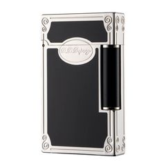 Dupont Xăng Đá Sơn Mài Đen Viền Hoa Văn Phục Hưng Cổ Điển D195-DX
