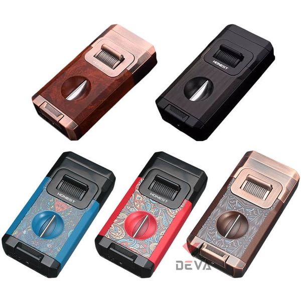 Bật lửa Honest khò 2 tia kèm giá đỡ BCZ 813