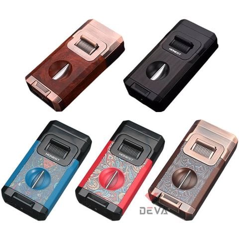 Bật lửa Honest khò 2 tia kèm giá đỡ BCZ 813