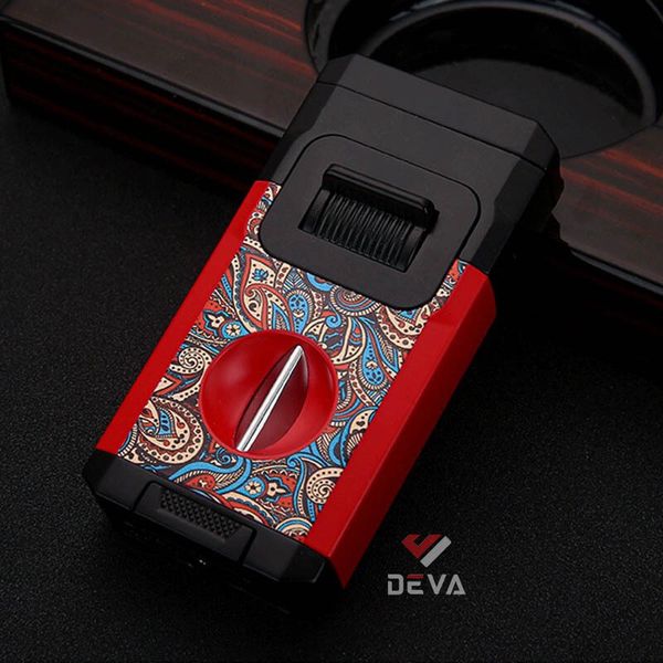 Bật lửa Honest khò 2 tia kèm giá đỡ BCZ 813