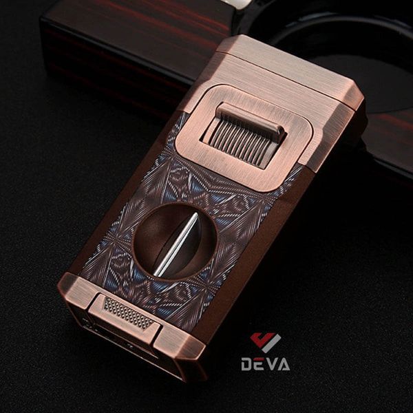 Bật lửa Honest khò 2 tia kèm giá đỡ BCZ 813