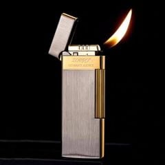 Bật lửa ga đá Zorro siêu mỏng vân xước số giới hạn ZC10