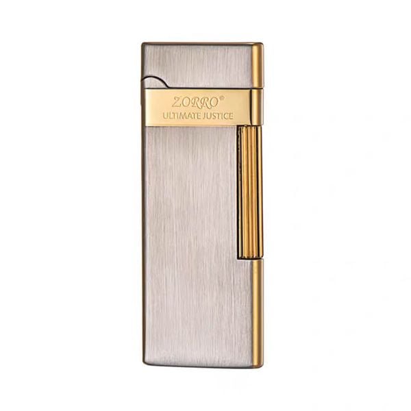 Bật lửa ga đá Zorro siêu mỏng vân xước số giới hạn ZC10