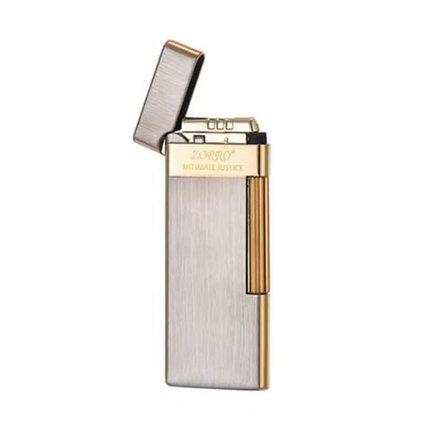 Bật lửa ga đá Zorro siêu mỏng vân xước số giới hạn ZC10