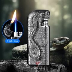 Bật lửa gas Boku 2 chế độ lửa hoa văn hổi hình con vật