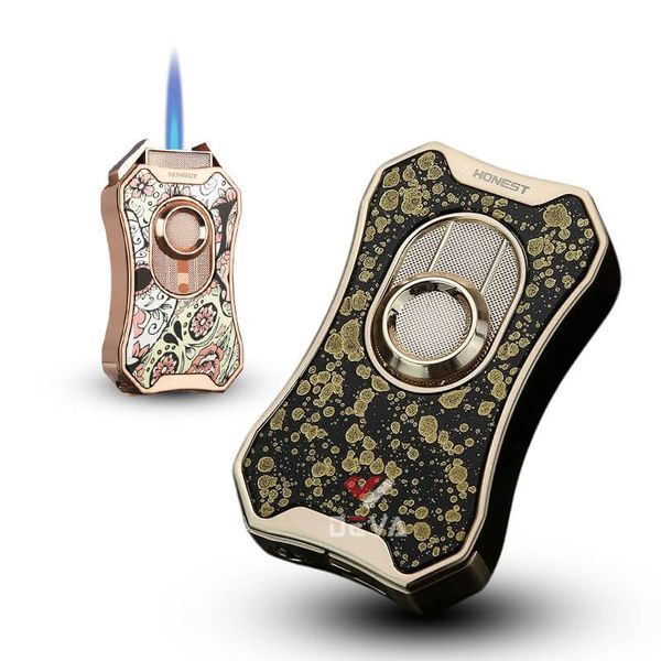 Bật lửa gas chính hãng Honest khò 1 tia kèm đục Cigar BCZ833