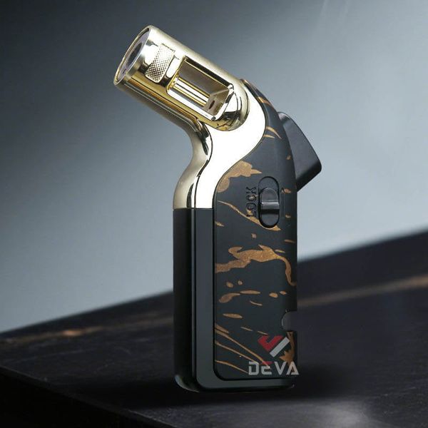 Bật lửa gas chính hãng Honest khò 1 tia có khoá an toàn kèm đục Cigar BCZ857