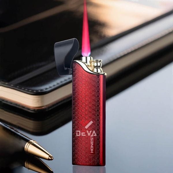 Bật lửa gas chính hãng Honest khò 1 tia kiểm soát nhiệt có nắp đậy an toàn BCZ709