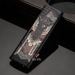 Bật lửa gas chính hãng Honest khò 1 tia kiểm soát nhiệt siêu mỏng BCZ343