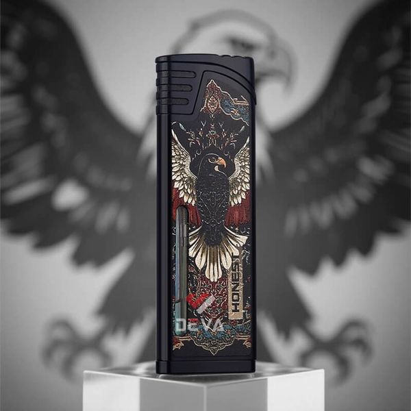 Bật lửa gas chính hãng Honest khò 1 tia kiểm soát nhiệt siêu mỏng BCZ343