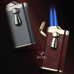 Bật lửa gas chính hãng Honest khò 2 tia kèm đục Cigar BCZ802