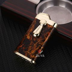 Bật lửa gas chính hãng Honest khò 2 tia kèm đục Cigar BCZ802