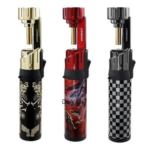 Bật lửa gas Honest khò đại 1 tia dung tích chứa gas lớn BCH545